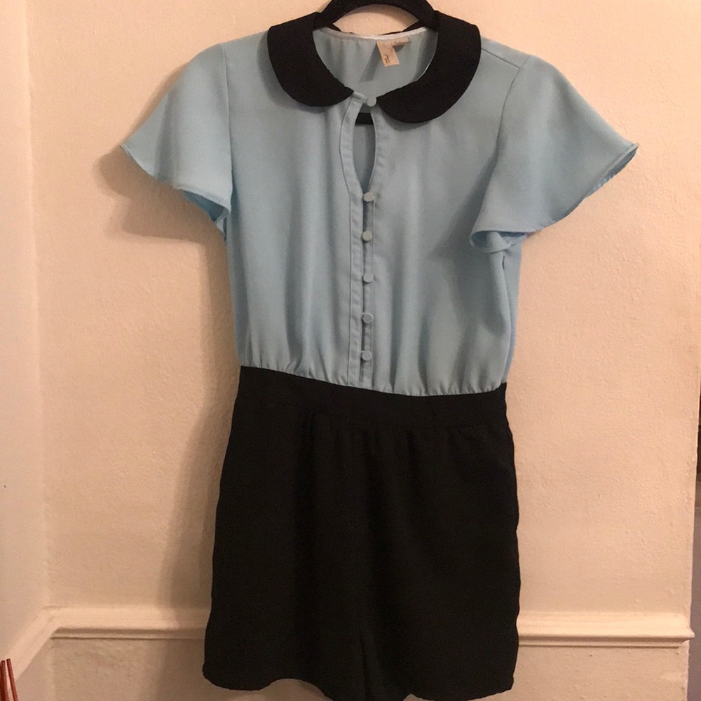 Baby Blue Vintage Romper